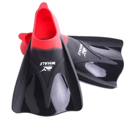 WHALE High Quality Silicone Swimming Flippers Pool Racing Freestyle Competition Swimming Fins Swimming Short Flippers