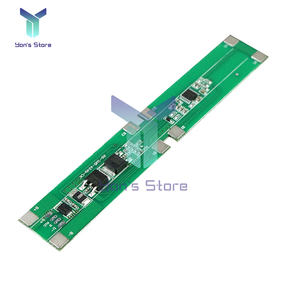 4S 14.8V Same Port 18650 Lithium Battery Protection Board with Balance 7A Charge recovery / disconnect load Dual protection