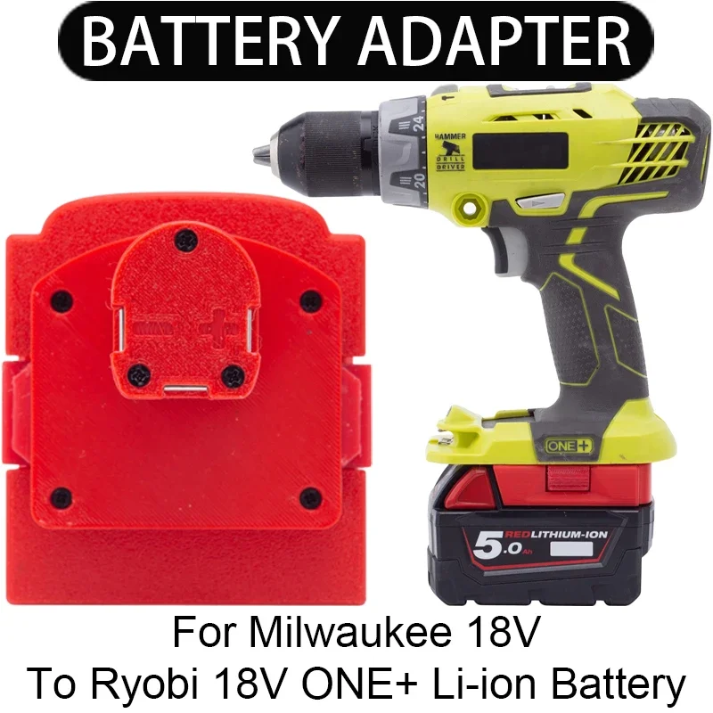 

Battery Adapter/Converter for Ryobi 18V ONE+ Li-ion tools to Milwaukee 18V Li-ion Battery Adapter Power Tool Accessories