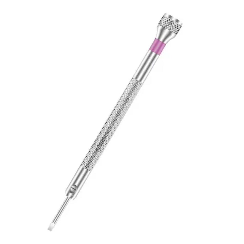 Aluminium Stainless Steel Watchmakers Screwdrivers Flathead Detachable Watch Repair Screwdriver Durable 0.8mm-1.6mm Repair Tools