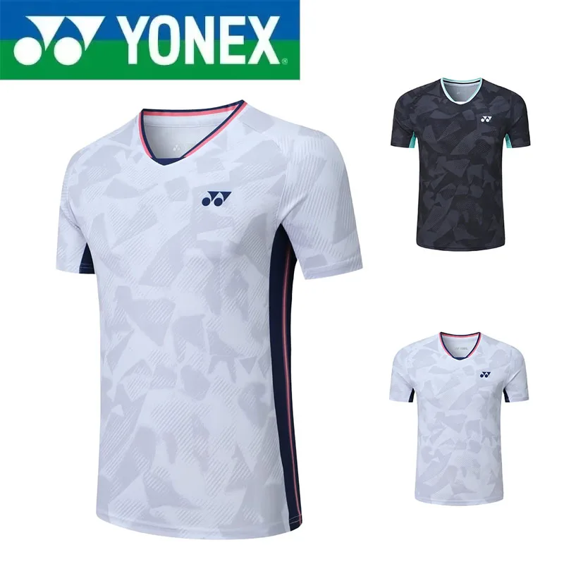 YONEX Badminton T-shirt Men's and Women's Breathable Speed Drying Sports Short Sleeve Training and Competition Jersey