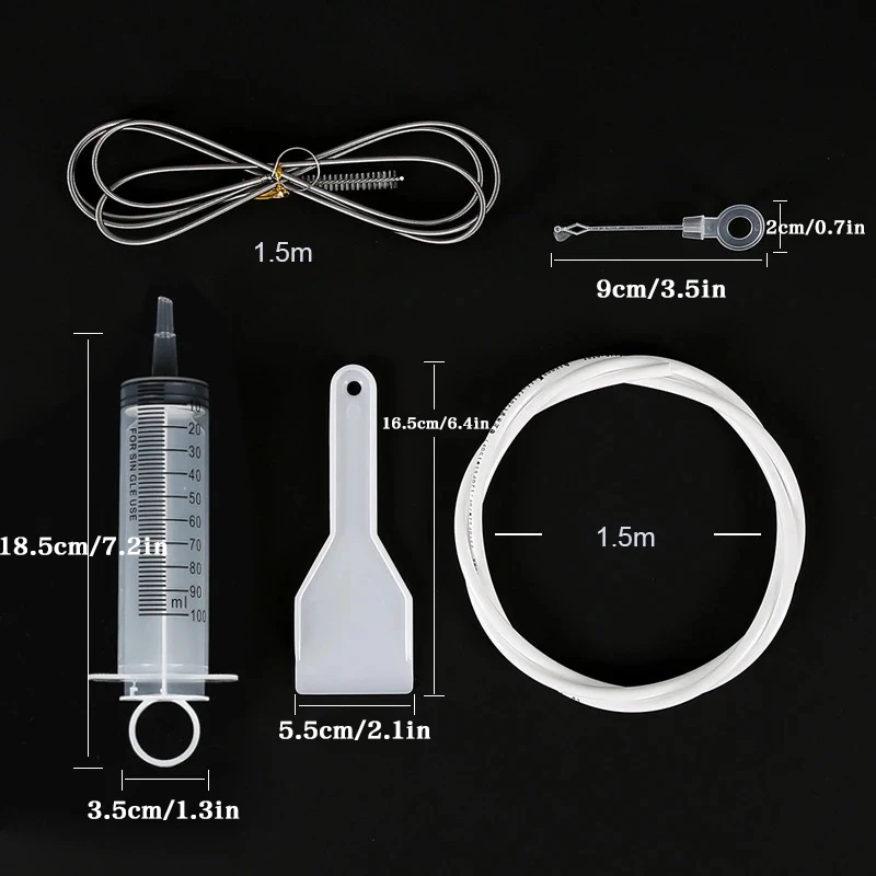 5Pcs/Set Refrigerator Drain Hole Clog Remover Dredge Cleaning Tools Fridge Hole Brush Water Outlet Cleaner for Household Clean image 3