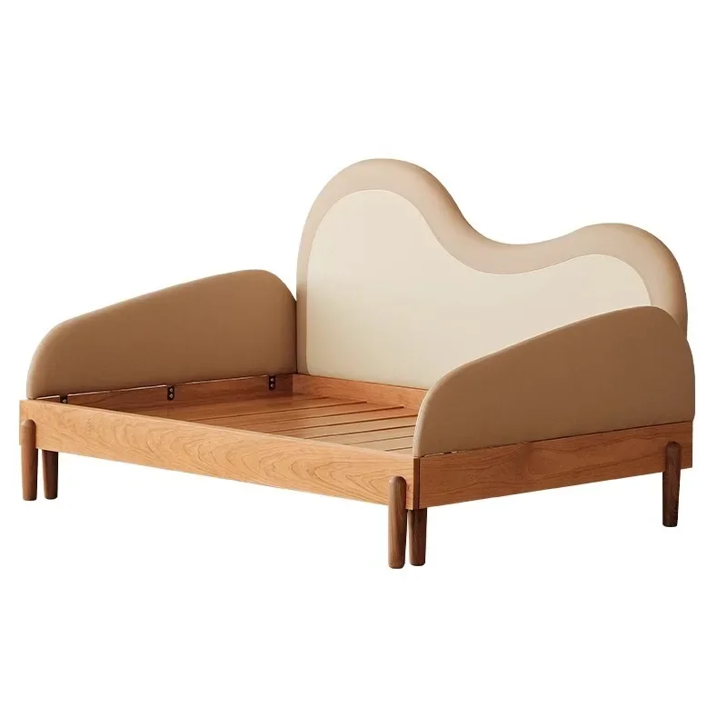 

Solid wood crib telescopic splicing bed pull-out bed children's furniture boys and girls