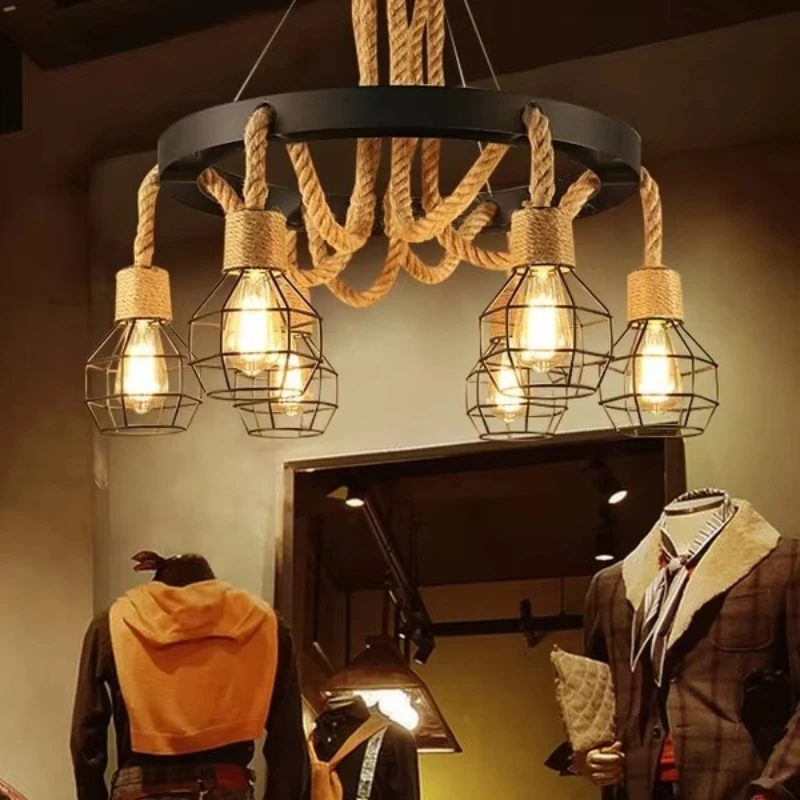 

Chandelier Creative BBQ Beige Commercial Vintage Country Bar Decorative Lighting