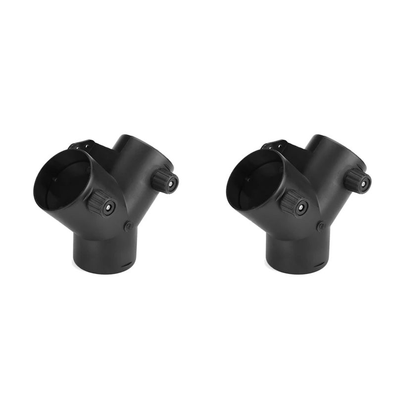 2Pcs 60Mm Y Shape Parking Heater Air Vent Exhaust Connector W/Dual Regulating Valve Flap For Webasto Air Heater