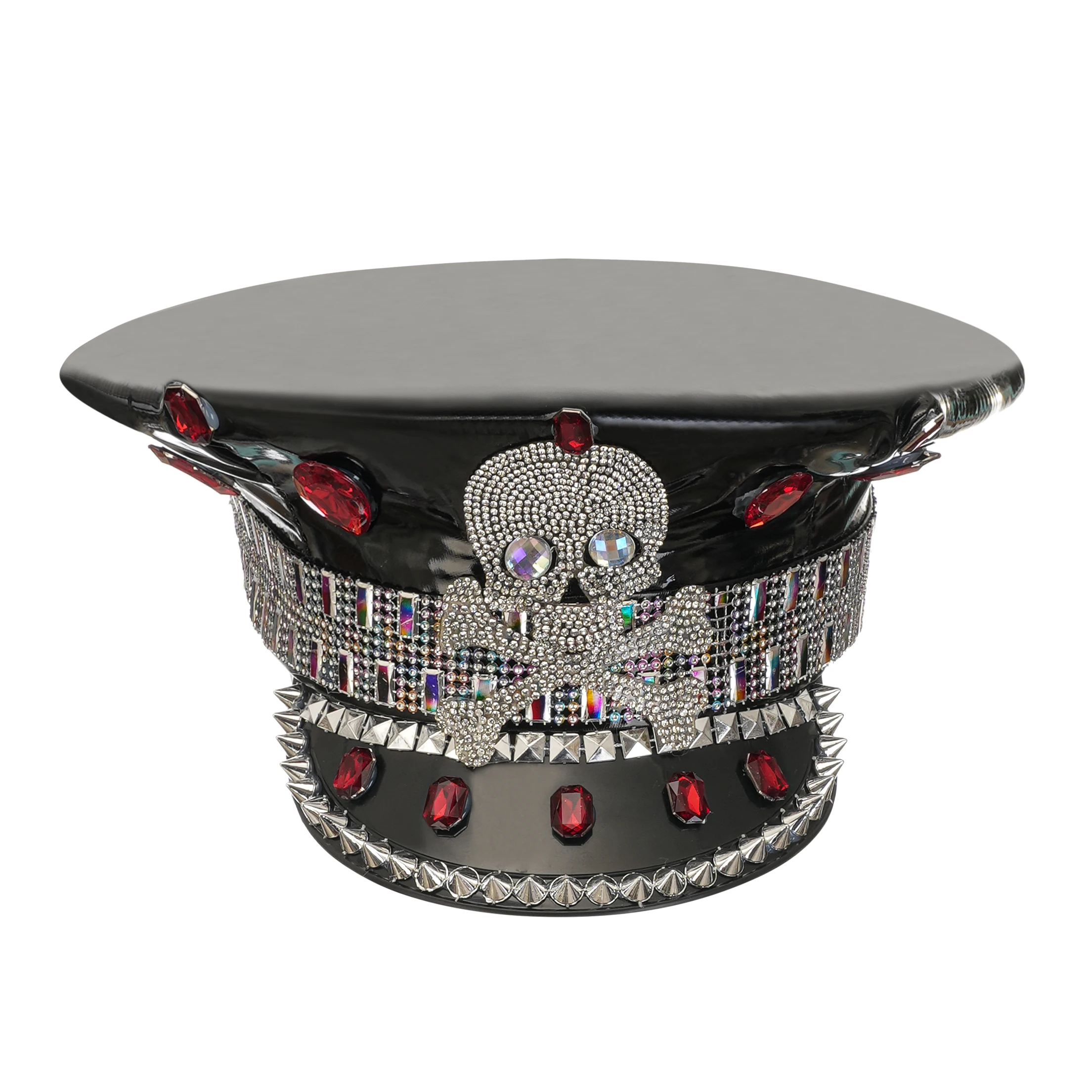homem-pirata-chapeu-tampao-militar-sargento-pirata-chapeu-galinha-do-chapeu-festa-festival-chapeu-luxo-strass
