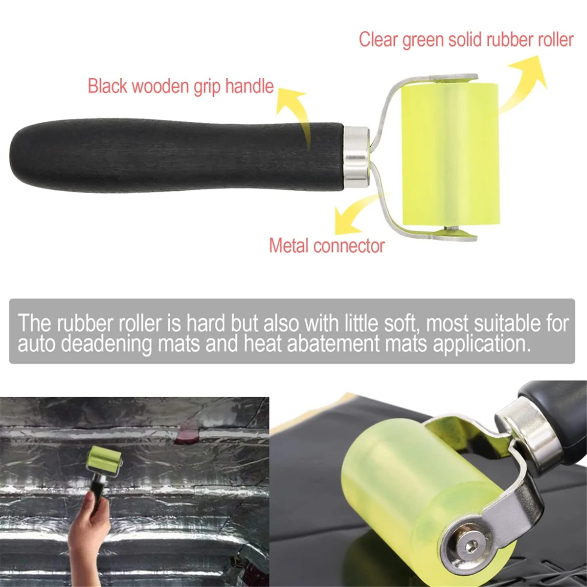 Sound Roller, Sound Deadener Roller Tool Car Sound Deadening Roller Sound Deadener Roller Set, Seam Roller 4 Pcs