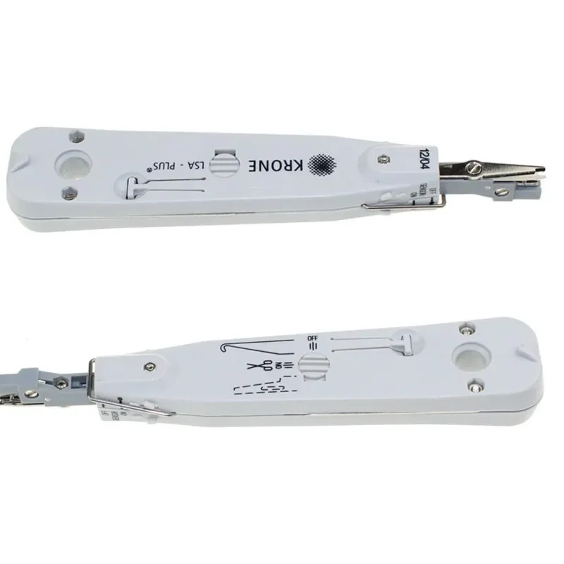 Wysokiej jakości srebrny zestaw narzędzi KRONE LSA-Plus Punch Down z czujnikiem do telefonu telekomunikacyjnego RJ11 Przewód sieciowy Ethernet Cat5 RJ45