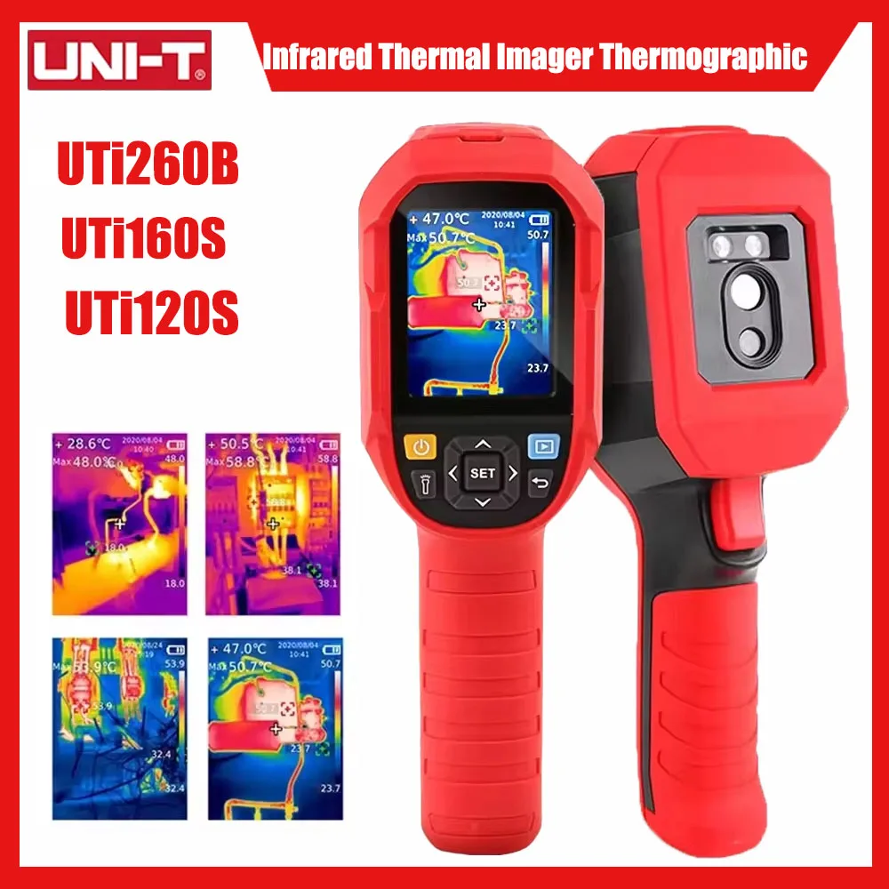 กล้องถ่ายภาพความร้อนอินฟราเรด UNI-T รุ่น UTi260B, UTi120S, UTi160S สำหรับตรวจสอบวงจรไฟฟ้า PCB และงานซ่อมบำรุงระบบไฟฟ้า