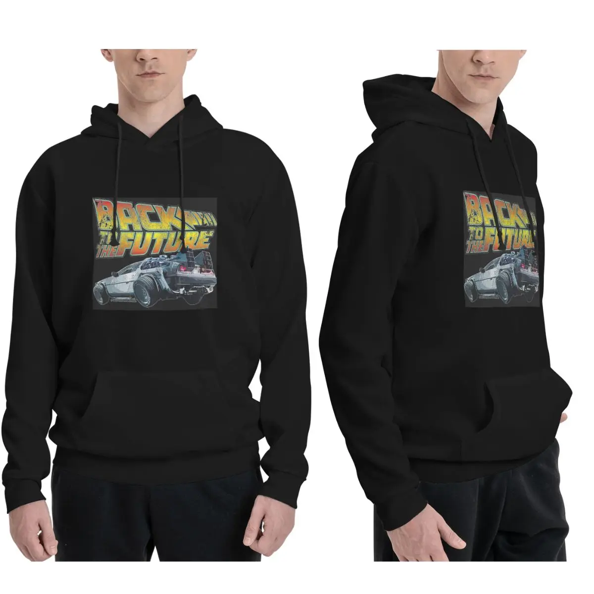 

Толстовки с капюшоном «Назад в будущее» для мужчин и женщин, повседневные пуловеры, толстовки в стиле Харадзюку, одежда с длинными рукавами, осень-зима