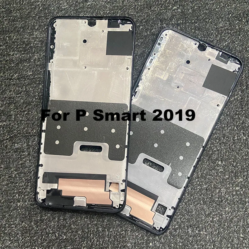 جديد لهواوي P Smart 2019 الإطار الأوسط غطاء الحافة الأمامية هيكل معدني الإسكان اللوحة الخلفية حامل LCD