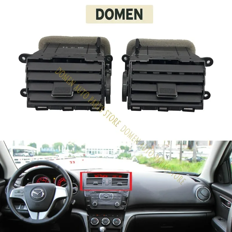 DOMEN For Mazda 6 GH Car Air Conditioning Vents Dashboard Central Air Conditioning Vent Air Outlet