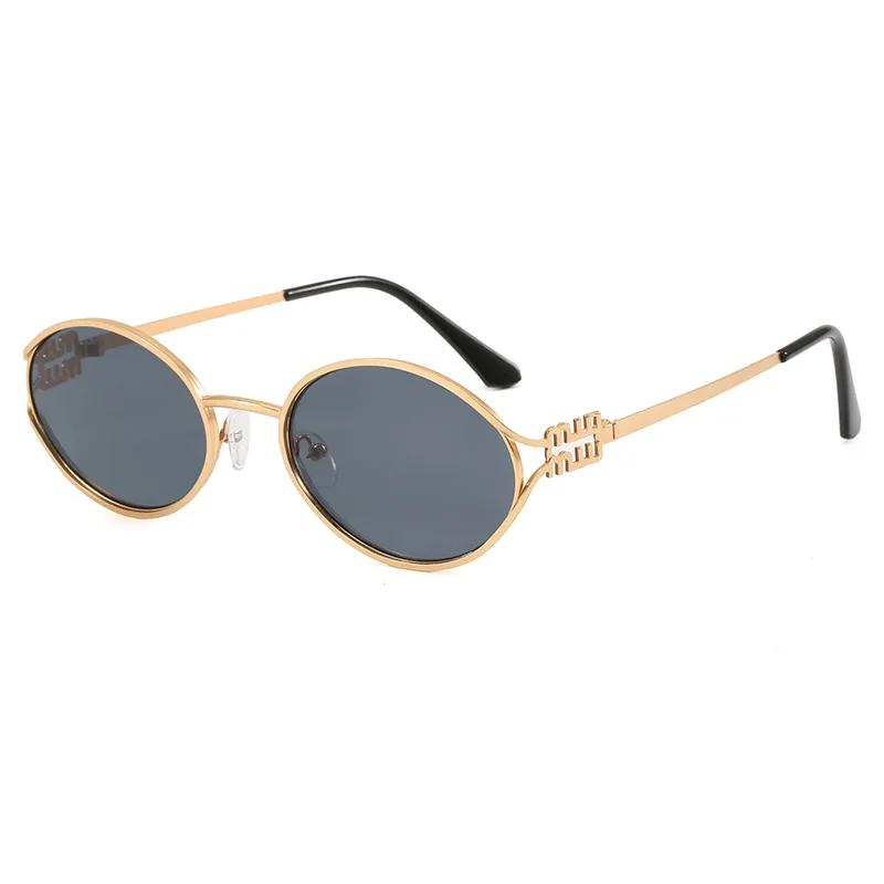 New Fashion Retro Small Frame UV Protection Fashion Metal Sunglasses Sunglasses for MenWomen Square Sunglasses Polygon Sun Glass