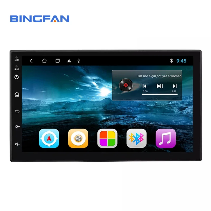 

Android 9 7-дюймовый 2 Din автомобильный мультимедийный плеер FM-радио Wi-Fi GPS 1G + 16G автомобильная стереосистема