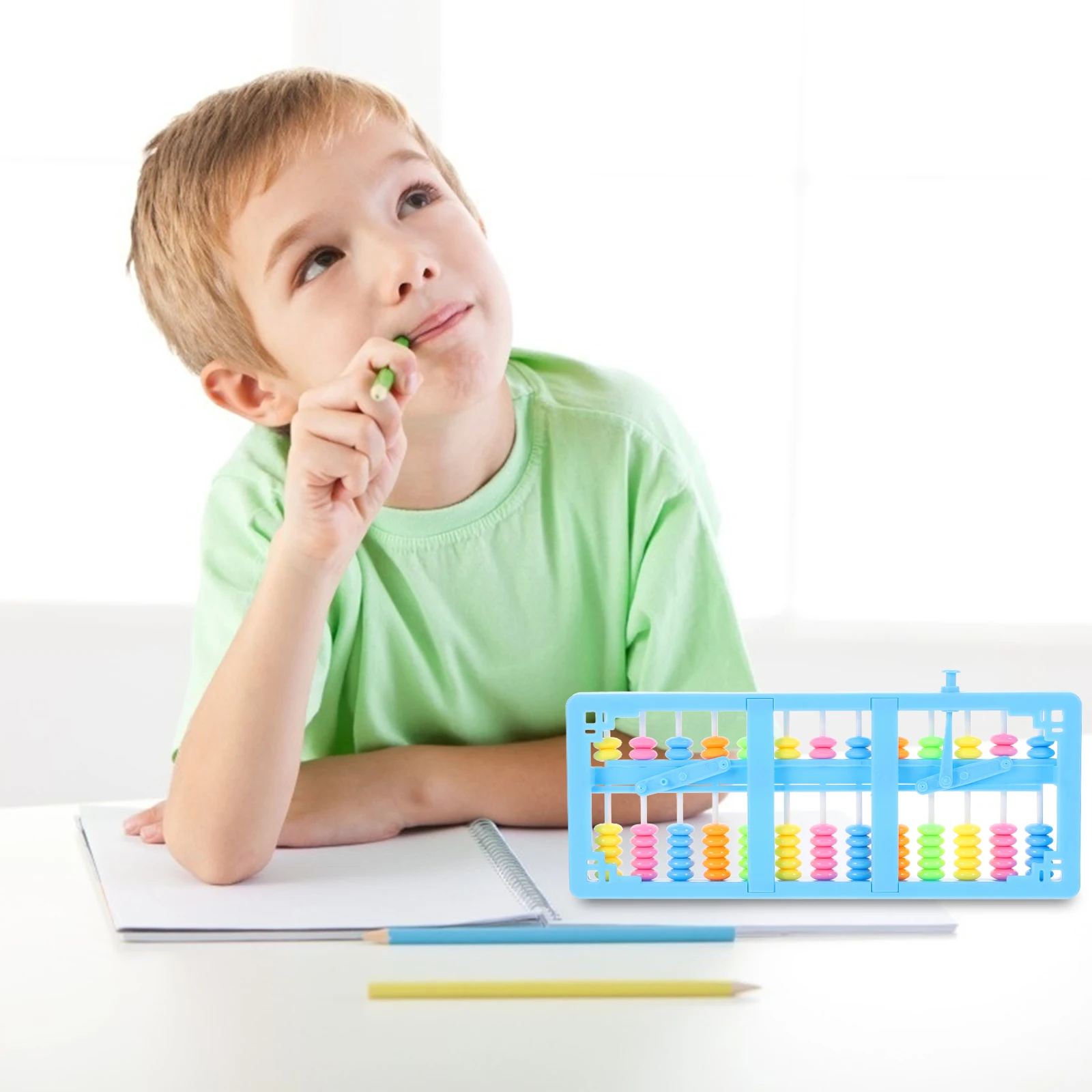 13 Digits Colorful Beads Calculating Tool Plastic Abacus Portable Arithmetic Tool Calculator Counting