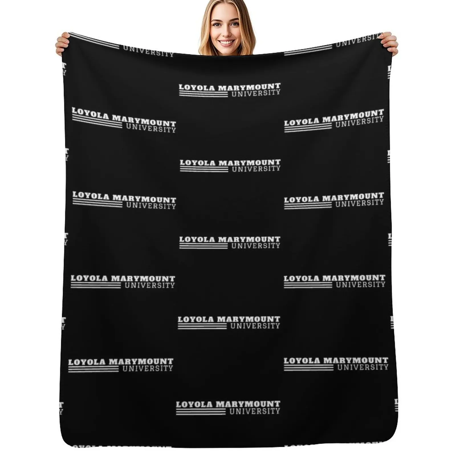 

Vintage Loyola Marymount University Throw Blanket Color Fast Cozy Throw Blanket