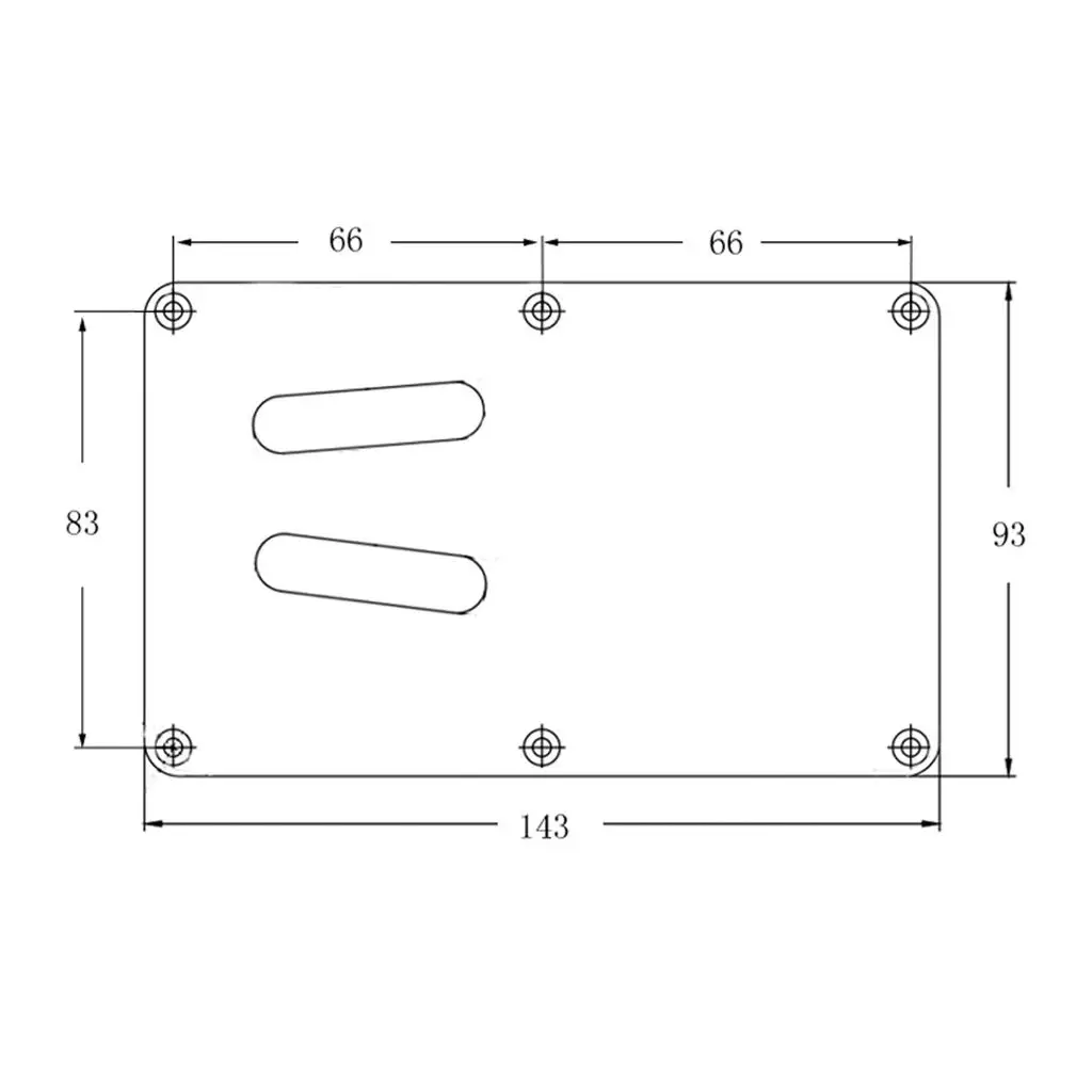 Guitar Tremolo Cavity Cover Backplate Black Plastic Replacement Part Electric Guitar Accessory for Repairs