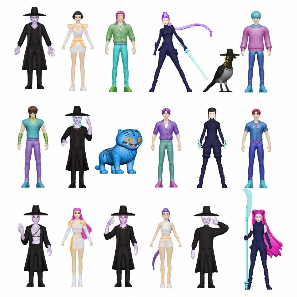 Anime Kpop Demon Hunt blind box series Figure Tiger Figurine Toy Desk Decoration Statues Ornament Halloween/Christmas Kid Gifts