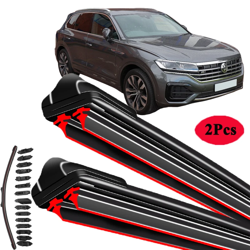 

For Volkswagen VW Touareg SUV 7LA 7L6 7L7 7P5 7P6 CR7 2002 2005 2008 2010 2012 2015 2018 2019 2022 Double Rubber Car Wiper Blade