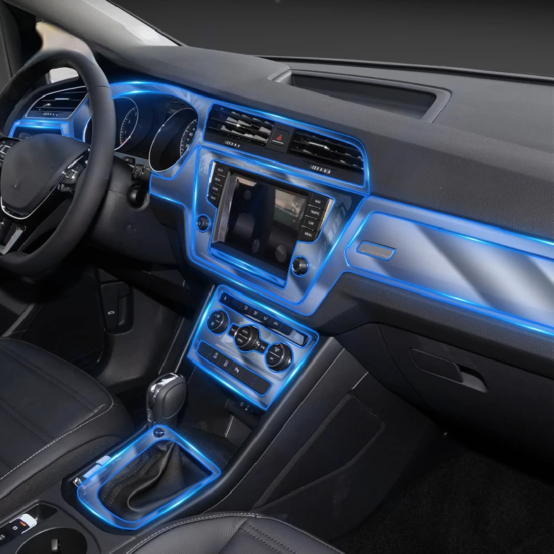 

For Volkswagen Touran 2016-2021 Car Interior Center console Transparent TPU Protective film Anti-scratch Repair film Accessories