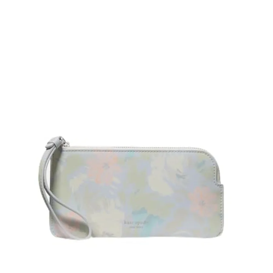 

Women's wristlet for daily use, smooth leather, black, compact zippy design with secure closure