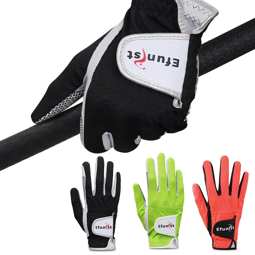 1PC Golf Gloves Non-Slip Male Nano Microfiber Cloth Breathable Mesh Cloth Gloves Palm With Silicone Golf Supplies