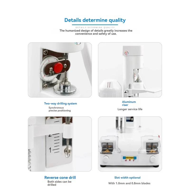 เครื่องเจาะและเลื่อยเลนส์แบบไร้กรอบ เครื่องเจาะแว่นตา เครื่องเลื่อย งานแปรรูปแว่นตาไร้กรอบ