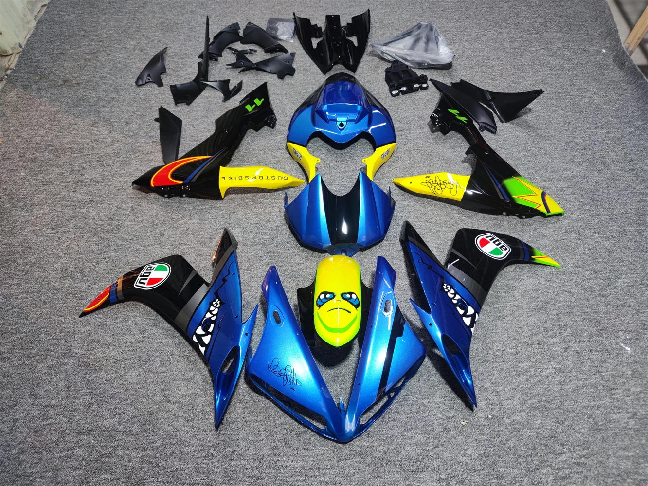 Motorcycle ABS Plastic Body Injection Bodywork Bodykits Fairing Kit For Yamaha R1 YZF1000 YZFR1 YZF-R1 2004 2005 2006 kit