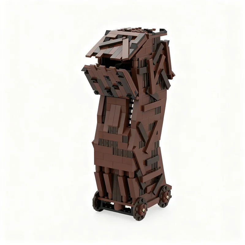 459PCS MOC Fantasy Movie Dark Fortress Siege Tower Model Building Blocks DIY Creative Assembly Building Blocks Display Gift Set