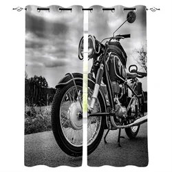 Motorcycle On The Road Bedroom Modern Window Curtain for Living Room Decoration Curtains Home Textile Drapes