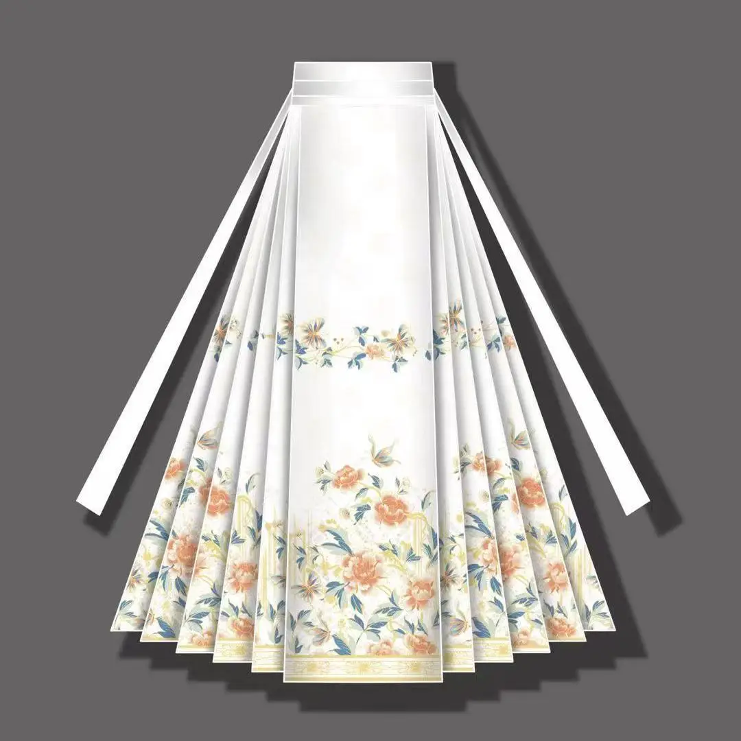 2024 New Spring/Summer Office Skirt Thick and Elegant Skirt Fashion Retro High Waist A-line Embroidered Long Skirt P936