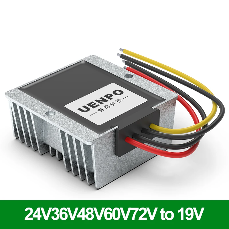 60V to 19V DC Step-Down Power Converter 72V 48V 36V 24V to 19V Onboard Computer Switch Router Power Module Transformer