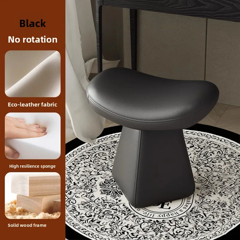 Makeup chair Home cloakroom Dresser stool, girls bedroom rotating shoe changing sofa stool