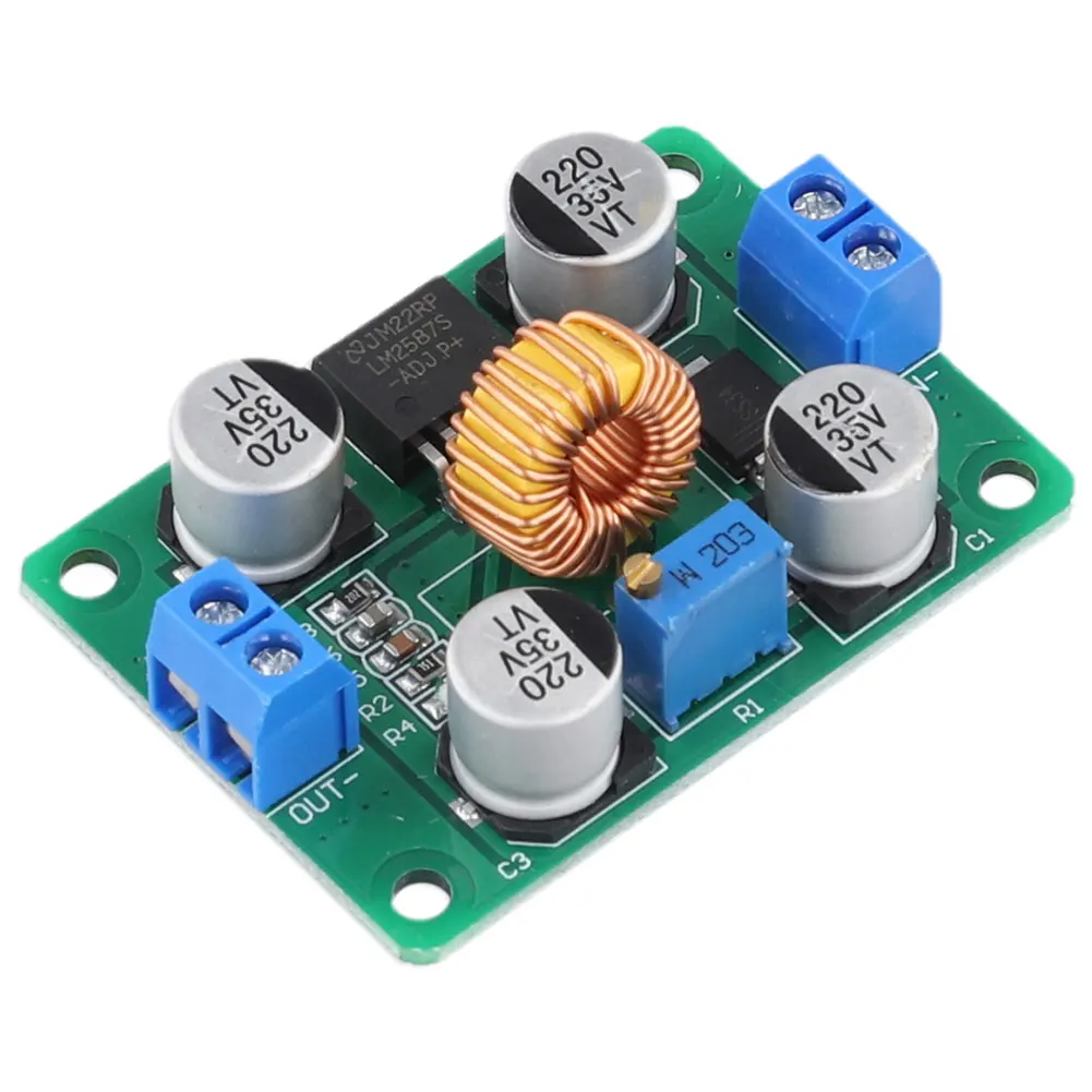 LM2587 DC-DC Boost Power Module High Power DC Step-Up Converter Module 3.5-30V To 4-30V Adjustable for Solar Panel Car Battery