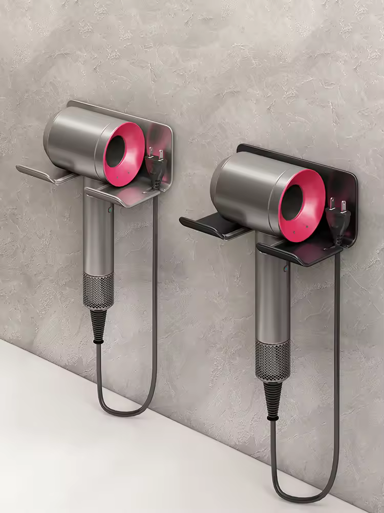 Suporte de secador de cabelo adequado para dyson/laafen prateleira de banheiro sem perfuração fácil instalação organizador de rack de armazenamento fr2008