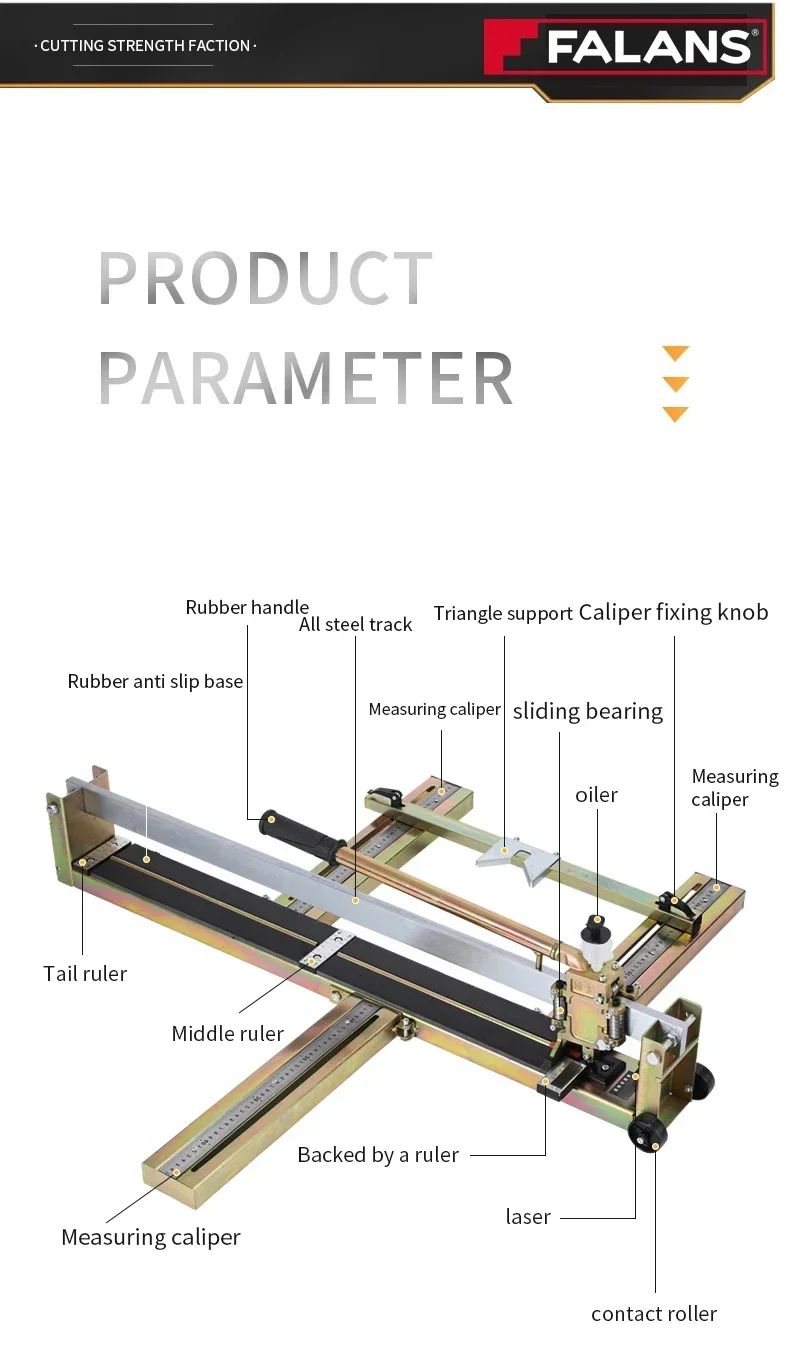 800A Superior Quality tile cutter 1200 mm-800mm Made in China Industrial Channel Steel CN  Tiles Cutting Machine