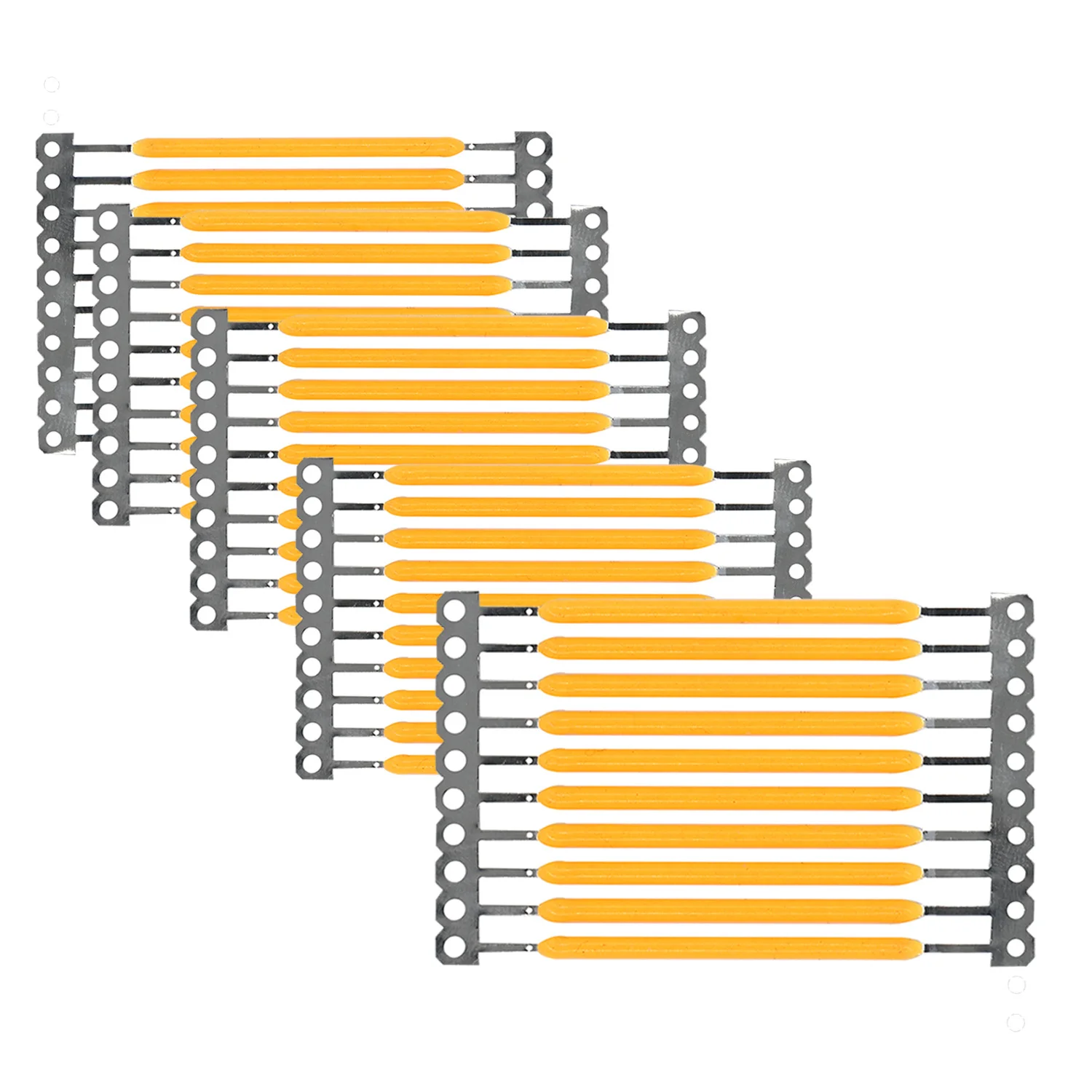 100 sztuk LED twarde żarniki 3V 38-40mm 150mA żarówki żarówki lampy dla majsterkowiczów reflektory części żarnika chip LED żarówka 2700k