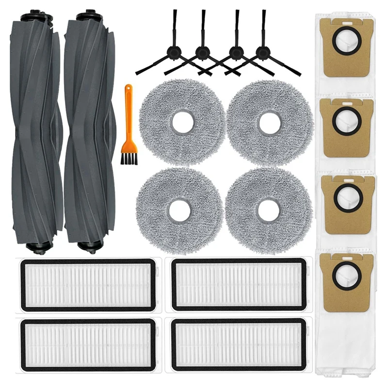 Dreame L20 Ultra Aspirador Kit, Escova Lateral Principal, Filtro Hepa, Esfregões, Sacos de Pó, Peças de Reposição, Acessórios