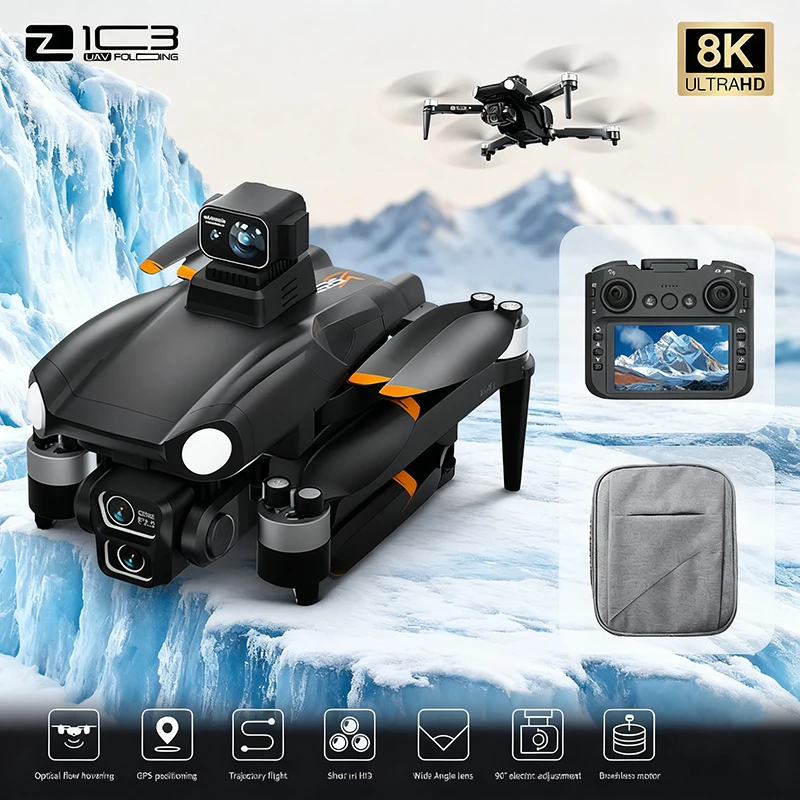 Novo Z103 GPS Drone 8K Profissional HD Câmera Dupla Wifi 360 °   Evitar obstáculos Brushless Dobrável Quadcopter RC Drone Brinquedo Presentes