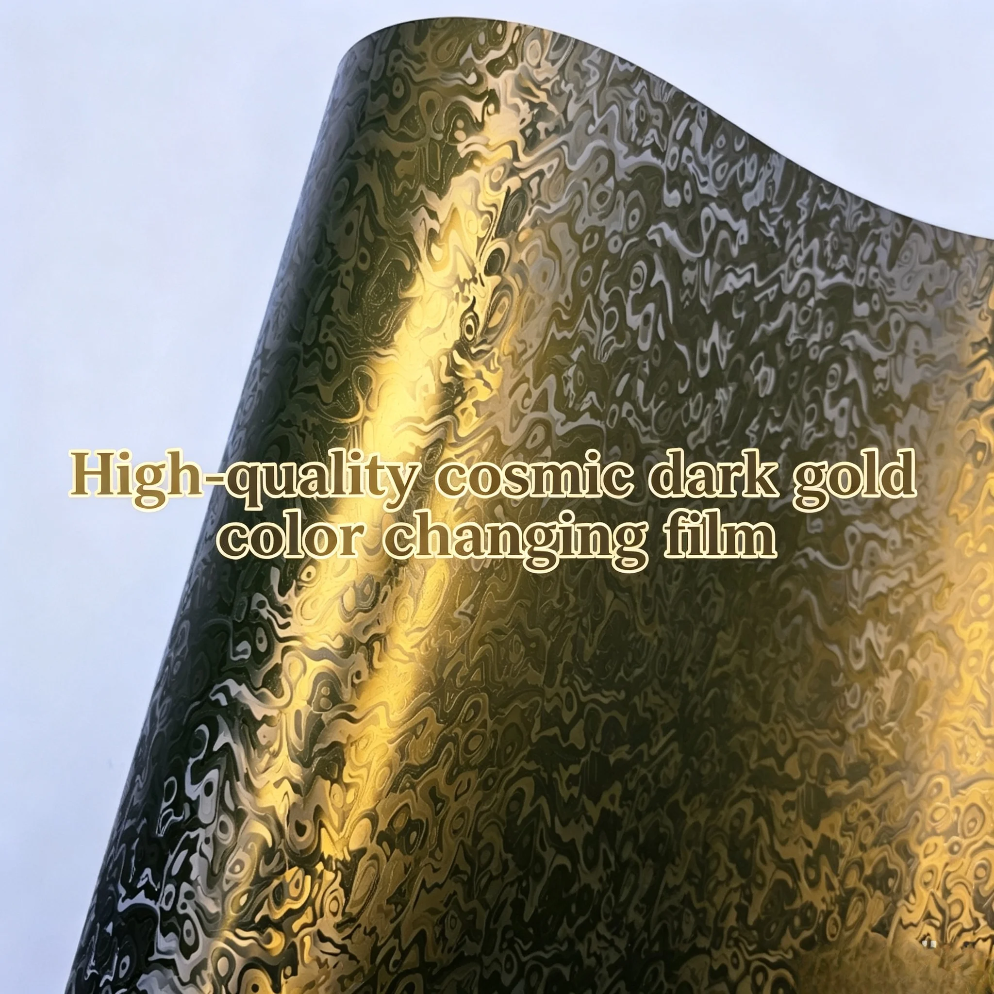 

High-quality Matte Cosmic Dark Gold Stickers on Car Wrap Vinyl Film Wrapping Automotive Sticker for Car Decals Vehicle Exterior