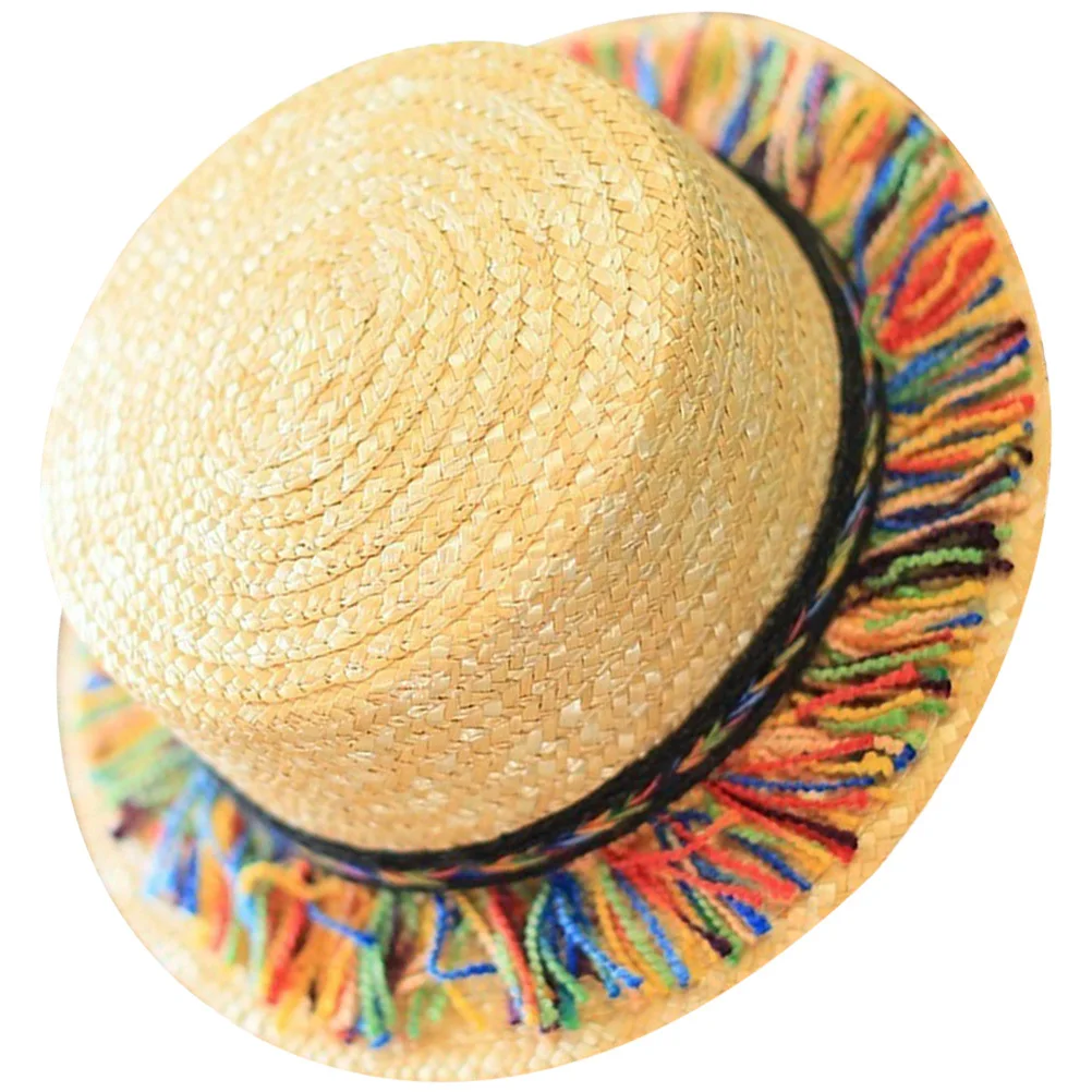 

Summer Beach Wide Brim Straw Woven Sun Protection Hat For Outdoor Travel Vacation Camping Hiking Portable Lightweight Uv