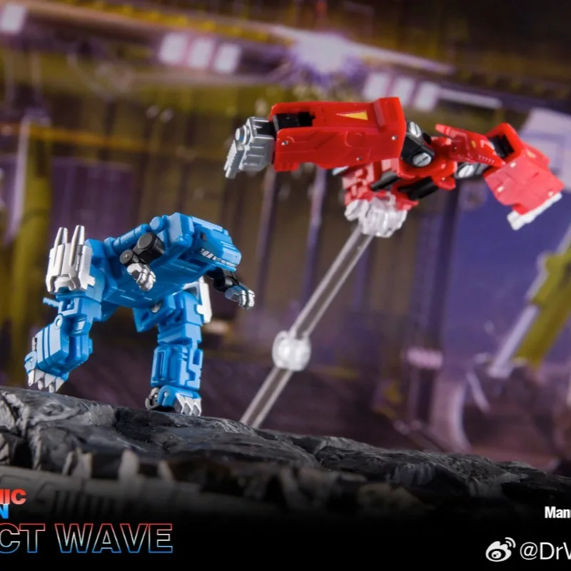 In Stock Transformation Dr.Wu Dw-E55 Dw-55t Decibel Impact Wave Mini Action Figure Model Collection Toy Children Festival Gifts