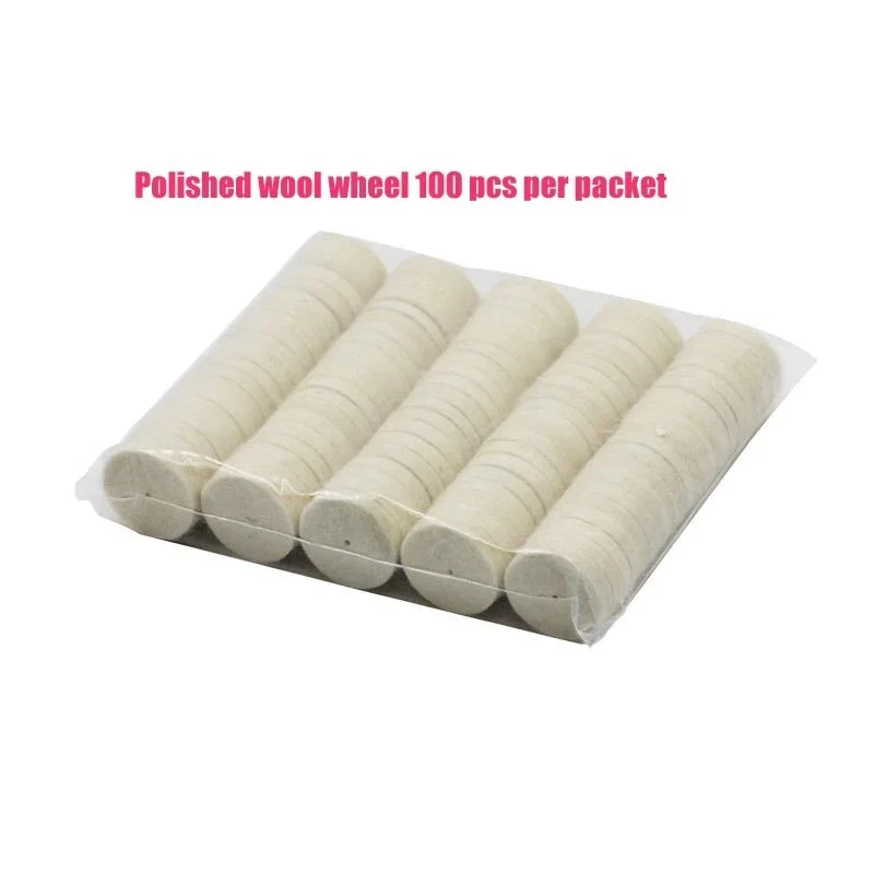 

100 шт., стоматологические лабораторные фетровые хлопковые полировальные круги белого цвета, полировальные материалы, два стиля, твердые и мягкие