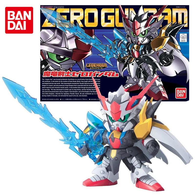 Bandai Genuine Gundam Model Kit Anime Figure SD BB 378 Zero Gandamu Collection Gunpla Anime Action Figure Toys for Children