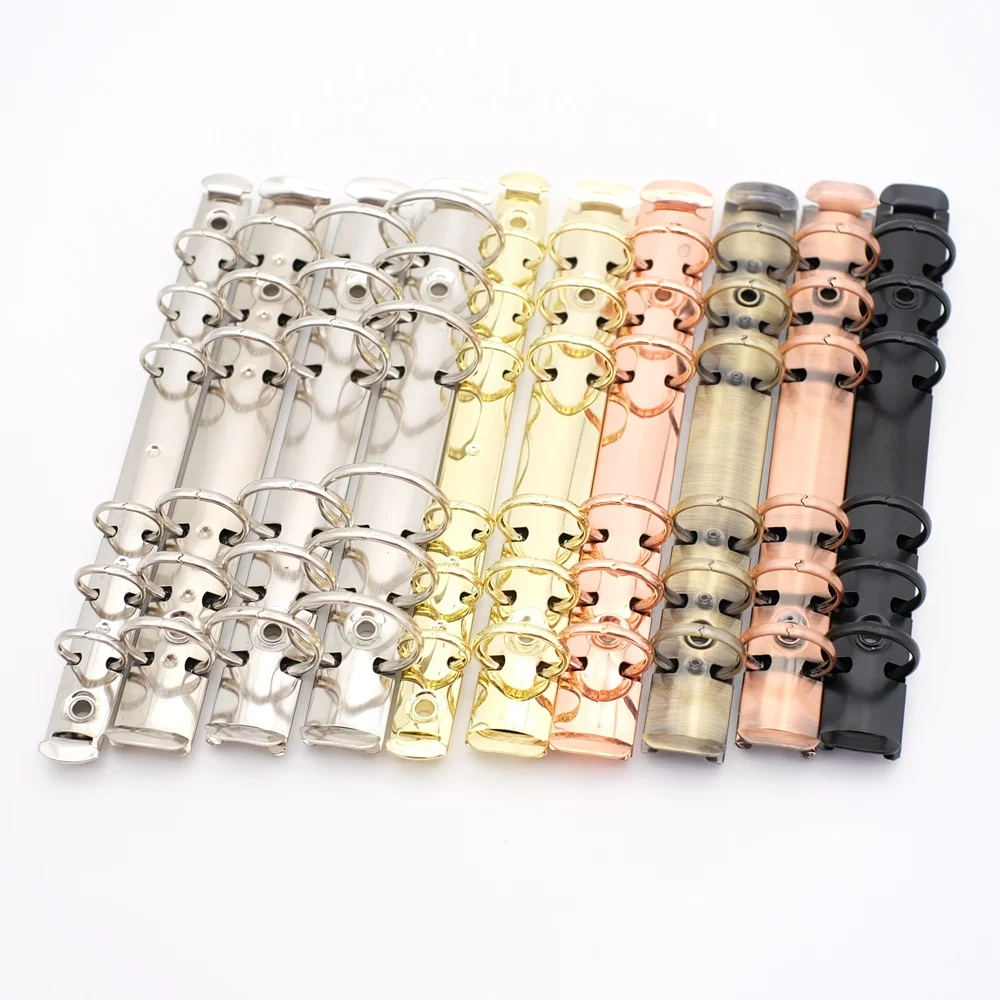 Colorful Metal Spiral Clip Loose-leaf Binder A5 With 2 Pairs Screws Stainless Steel For DIY Diary Notebook