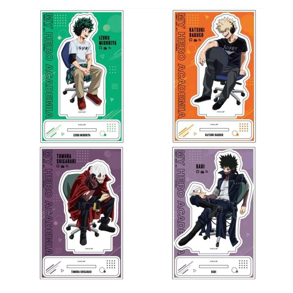 Anime Izuku Midoriya Katsuki Bakugo Tomura Shigalaki Acryl Stand Pop Spel Figuur Model Plaat Cosplay Speelgoed Voor Cadeau