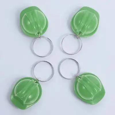 

4pcs Mini Construction Hats Keychain Portable Hard Hat Gifts Party Supplies Ornaments Green Man Favors Motorcycle