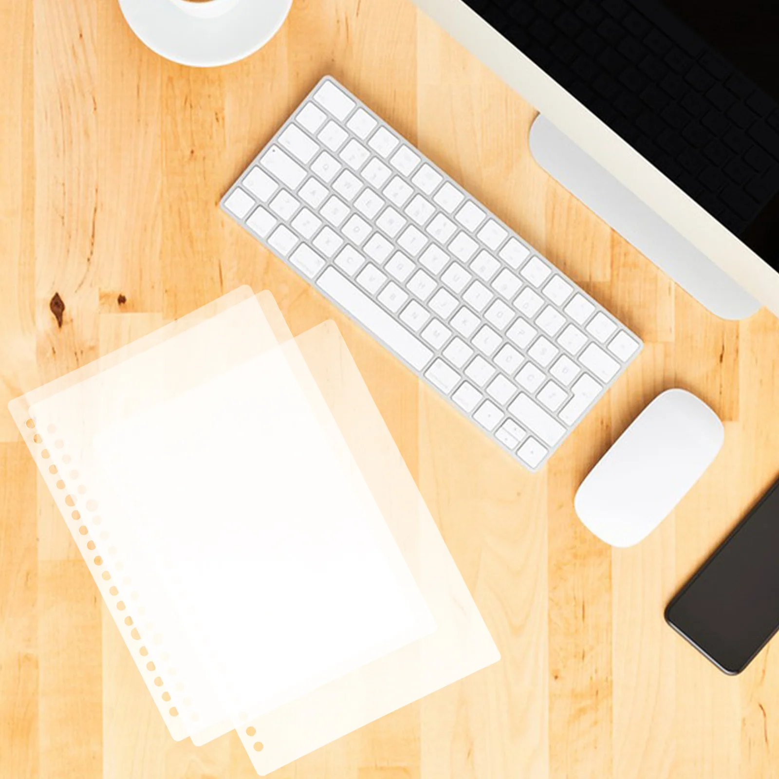 10 مجموعة A5 فضفاضة ورقة دفتر يغطي إعادة الملء قابلة لإعادة الاستخدام الموثق قذيفة للمخططين دوامة أجهزة الكمبيوتر المحمولة واضح Pp حامي #1