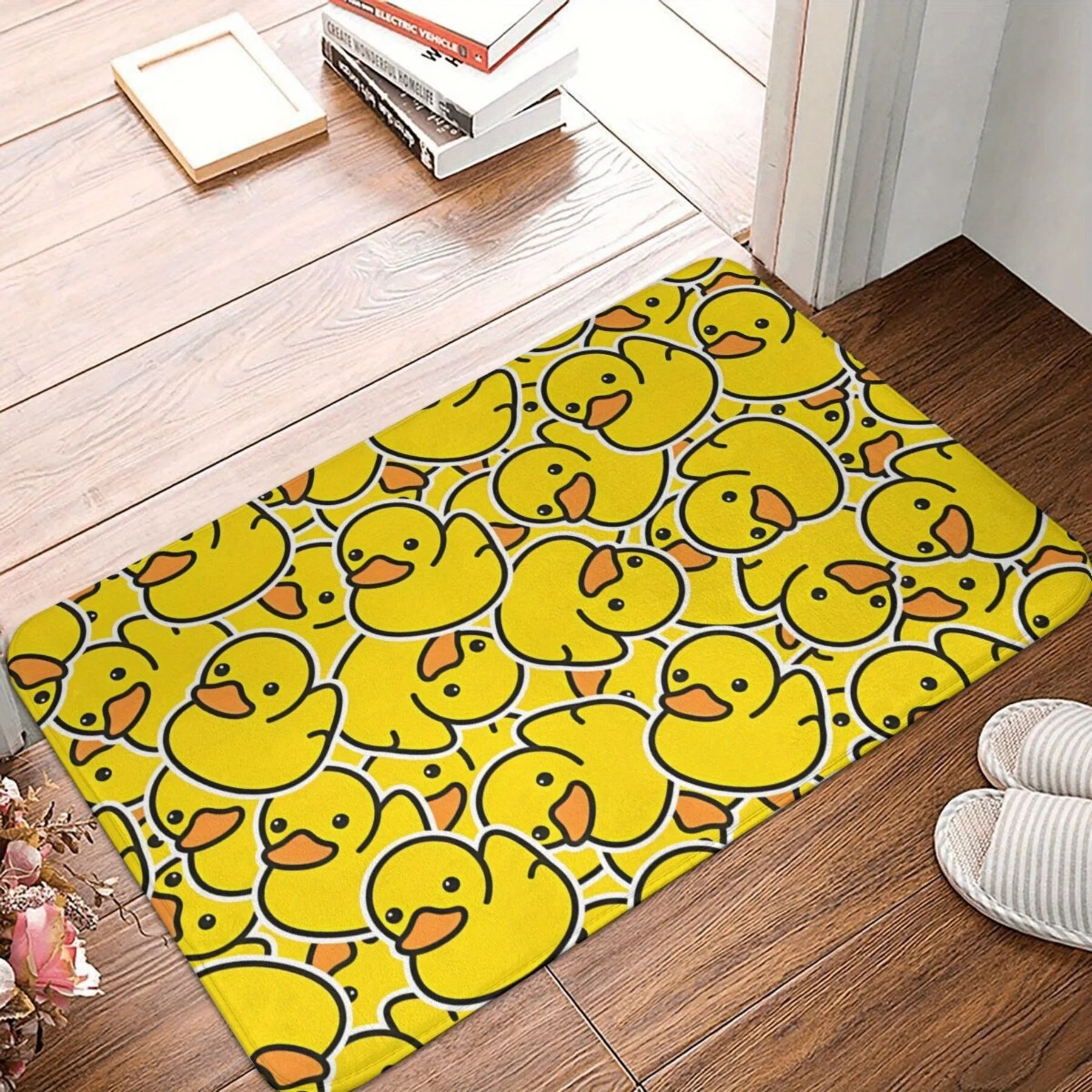 

1PC Duck Pattern Kitchen Rugs Non-Slip Door Mats Pop design Bathroom Rug Bath Mat Carpet for Home Sink Laundry Decor