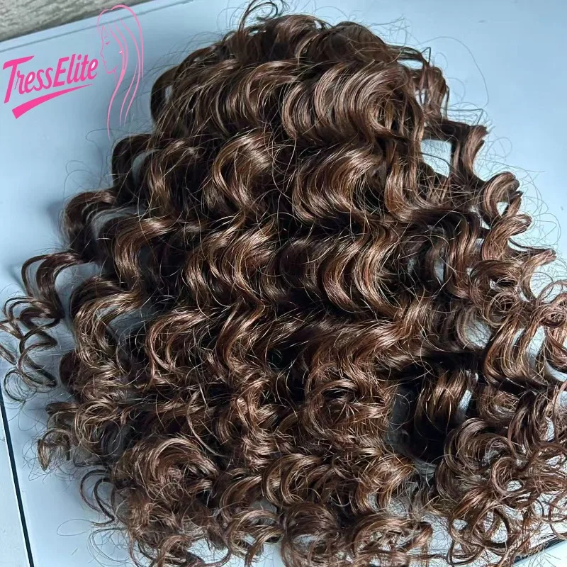 Rambut Manusia Berkualitas Tinggi Model Kinky Wave Ponytail dengan Tali Serut Jaring Elastis Tekstur Lembut Daya Tahan Tampilan Alami Gaya Serbaguna